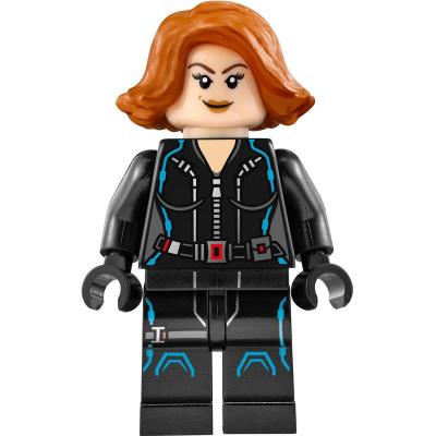 Black Widow in Black and Dark Azure Outfit