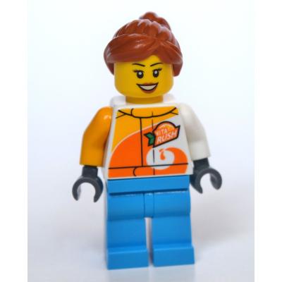 Woman, Vita Rush Jacket, Dark Azure Legs, Dark Orange Hair
