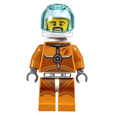 Produktbild Astronaut - Orange Torso and Legs, White Helmet, Trans-Light Blue Visor, Moustache