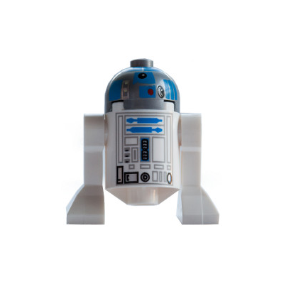 Astromech Droid, R2-D2, Flat Silver Head