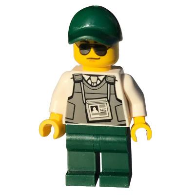 Security Officer - Bullet-Proof Vest, Dark Green Legs, Cap