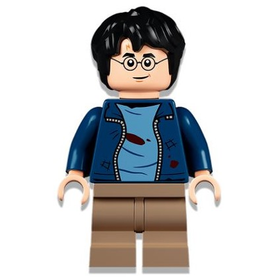 Produktbild Harry Potter, Dark Blue Open Jacket with Tears and Blood Stains, Dark Tan Medium Legs, Smile / Angry Mouth