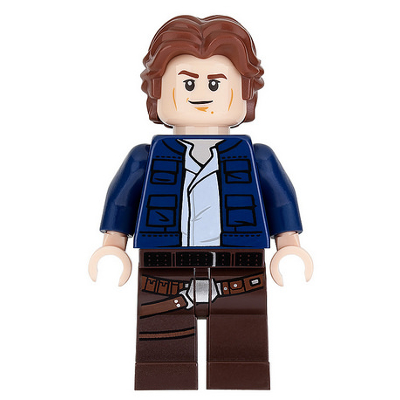 Produktbild Han Solo, Dark Brown Legs with Holster Pattern, Dark Blue Jacket, Wavy Hair