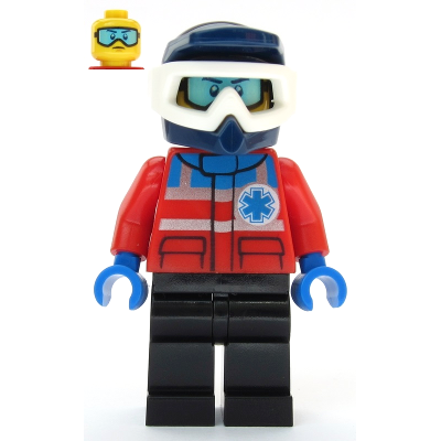 Ski Patrol Member - Male, Dark Blue Helmet