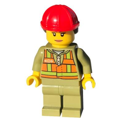 Produktbild Train Driver - Orange Vest, Olive Green Legs, Red Helmet, Female