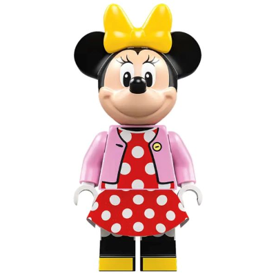 Minnie Mouse - Bright Pink Jacket, Red Polka Dot Dress, Yellow Bow