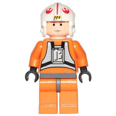 Luke Skywalker - Light Nougat, X-Wing Pilot Suit, Simple Torso and Helmet