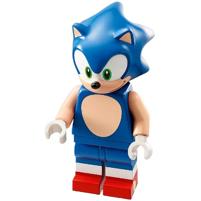 Sonic the Hedgehog - Light Nougat Face and Arms, Grin to Left (76990)