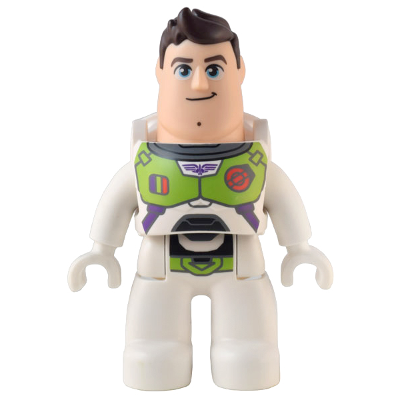Duplo Figure Lego Ville, Male, Buzz Lightyear with Dark Brown Hair