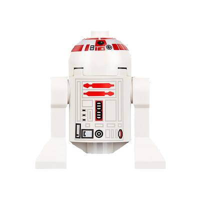 Astromech Droid, R5-D4, Long Red Stripes on Dome