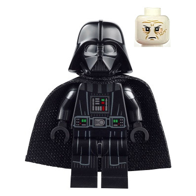 Darth Vader - Printed Arms, Spongy Cape, White Head with Frown