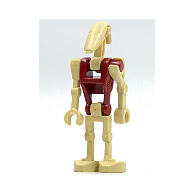 Battle Droid Security with Straight Arm and Dark Red Torso