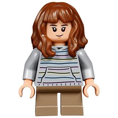 Hermione Granger, Light Bluish Gray Hoodie with Stripes, Short Legs