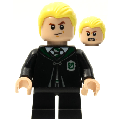 Produktbild Draco Malfoy - Black Torso Slytherin Robe, Black Short Legs