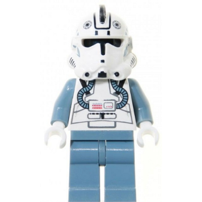 Clone Trooper V-wing Pilot (Phase 2) - Sand Blue Arms and Legs, Black Head