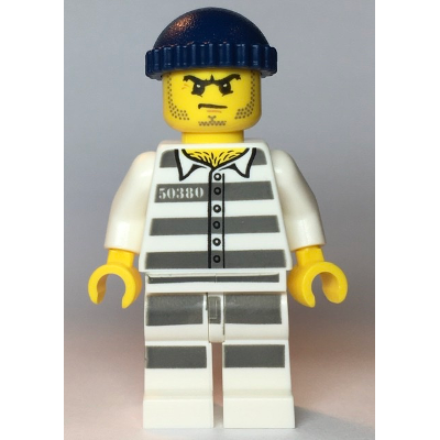 Produktbild Police - Jail Prisoner 50380 Prison Stripes, Stubble, Dark Blue Knit Cap