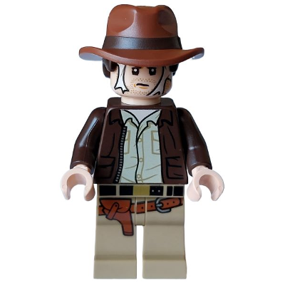 Produktbild Indiana Jones - Dark Brown Jacket, Reddish Brown Dual Molded Hat with Hair, Spider Web on Face