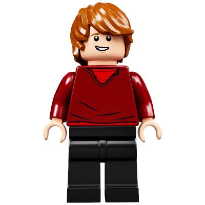 Ron Weasley, Dark Red Sweater over Red Shirt, Black Legs