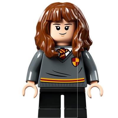 Hermione Granger - Dark Bluish Grey Torso, Black Legs