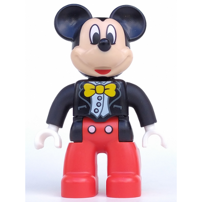 Duplo Figure Lego Ville, Mickey Mouse, Jacket, Vest and Bow Tie