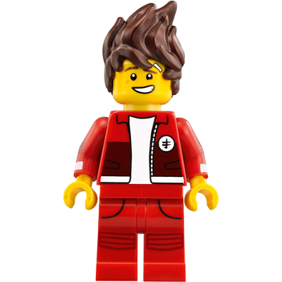 Produktbild Kai - The LEGO Ninjago Movie, Hair, Red Legs and Jacket, Bandage on Forehead