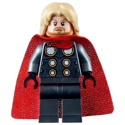 Thor with Printed Cape Front and Pearl Dark Gray Legs