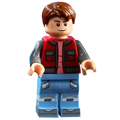 Produktbild Marty McFly - Red Vest with Pockets, Dark Bluish Gray Arms