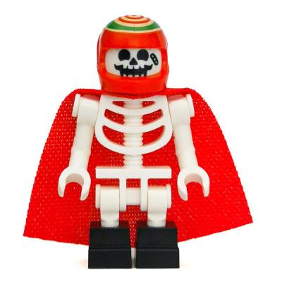 Douglas Elton / El Fuego, Skeleton with Red Helmet and Cape, Black Feet