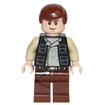 Han Solo, Black Vest, Reddish Brown Legs, White Pupils