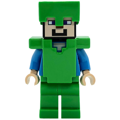 Steve - Bright Green Legs, Helmet, and Armor