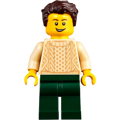 Produktbild Man with Dark Brown Hair, Tan Sweater and Dark Green Legs