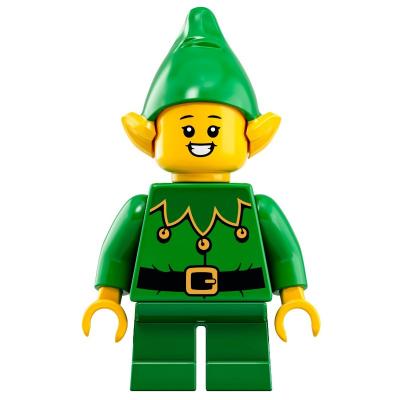 Elf - Bright Green Torso, Green legs, Bright Green Hat