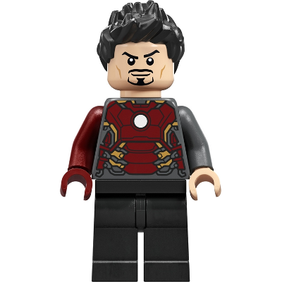 Produktbild Tony Stark - Dark Bluish Gray Iron Man Suit with Dark Red Right Arm
