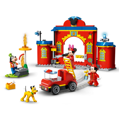 Produktbild Mickys Feuerwehrstation und Feuerwehrauto